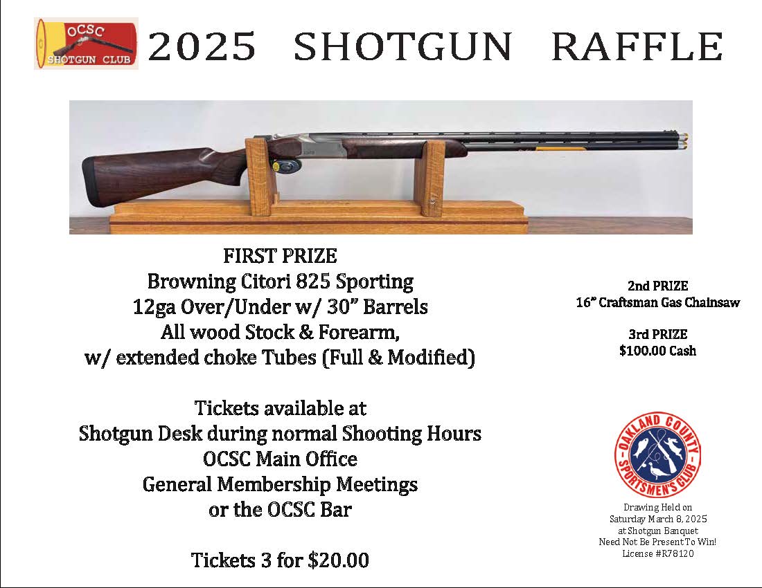 2025 shotgun raffle