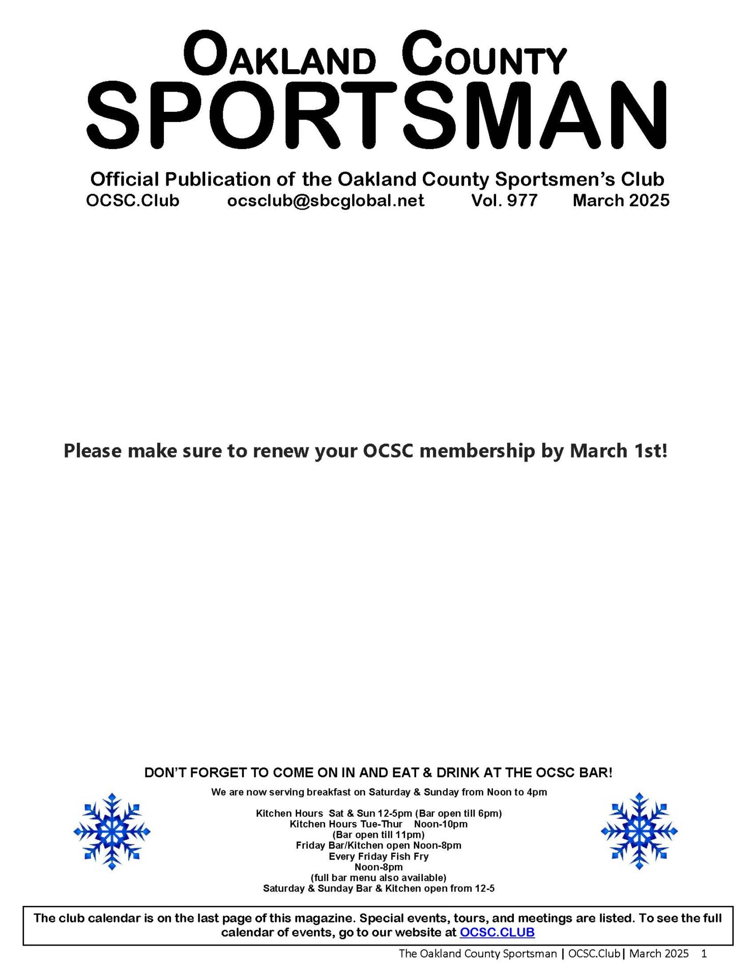 March 2025 Cover Page