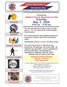 Junior Sportsmen's Adventure Day Flyer