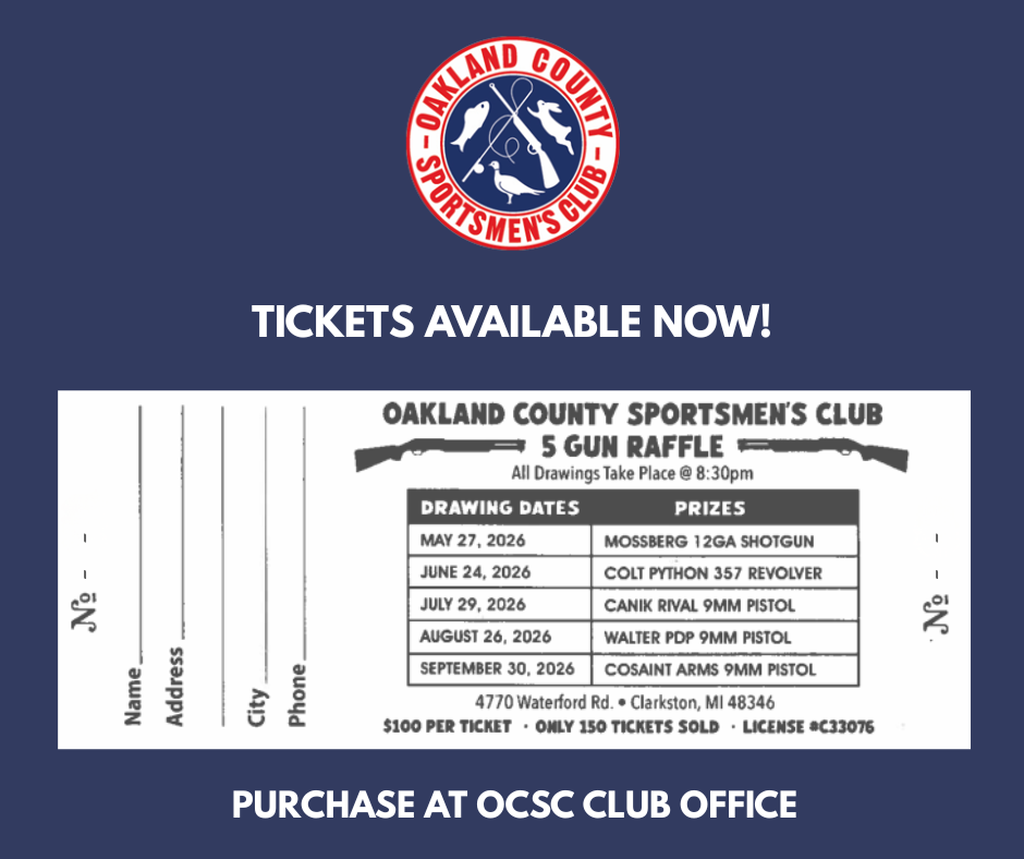 5 Gun Raffle at OCSC