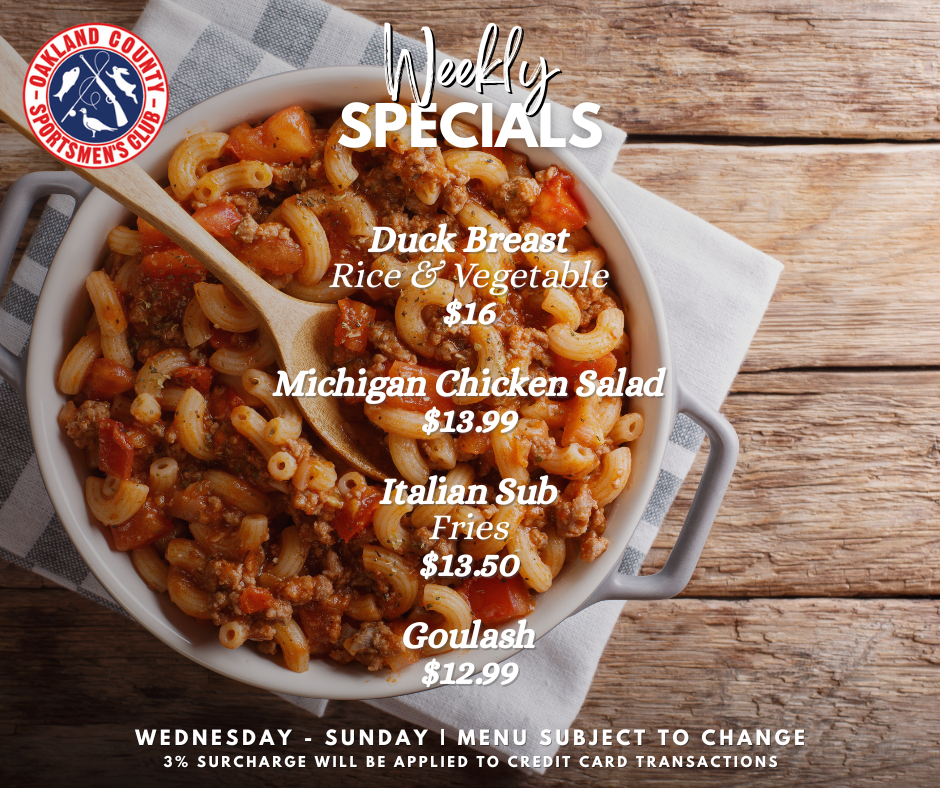 OCSC Weekly Specials August 12th 2026