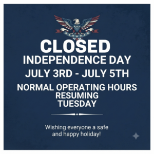 closed 4th of july