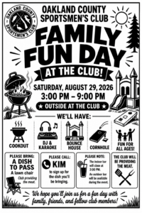 Oakland County Sportsmen's Club Family Fun Day