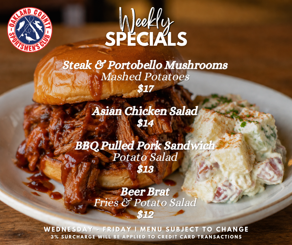 OCSC Weekly Specials