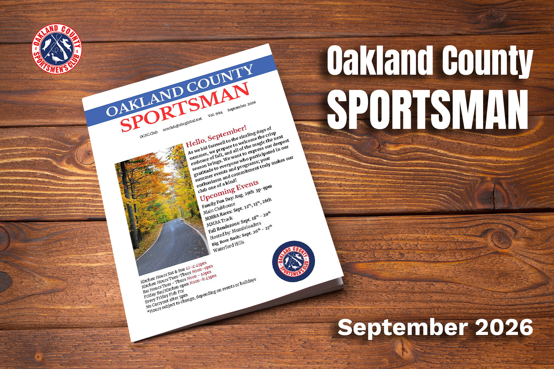 Oakland County Sportsman September 2026 Magazine Cover