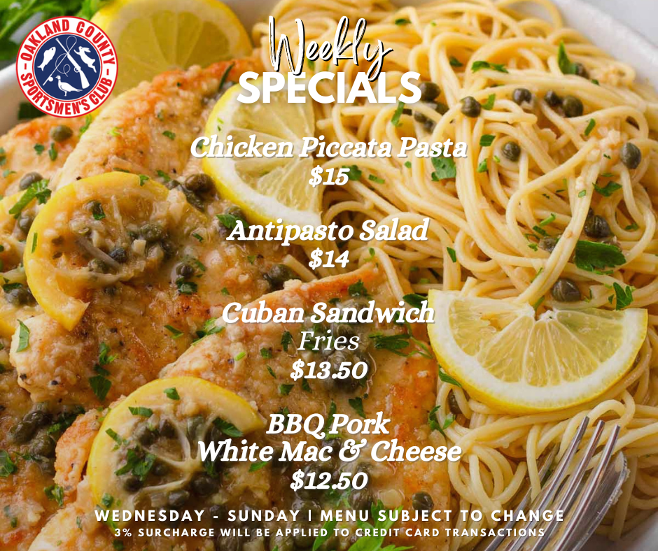 Weekly Specials September 16th