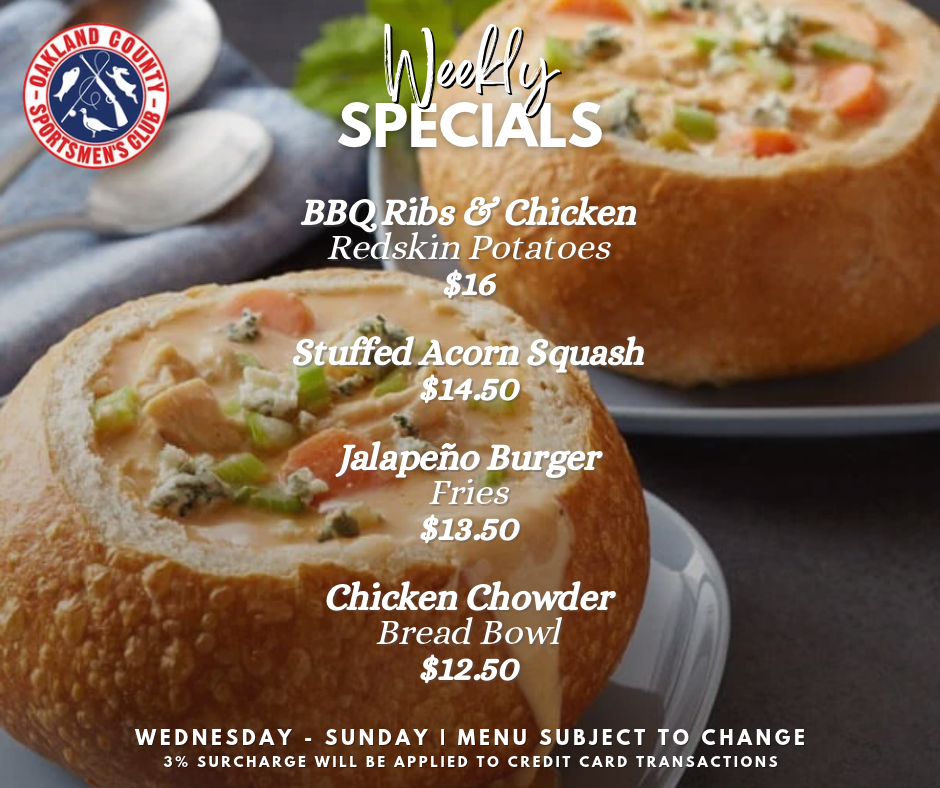 Weekly Specials Oct 21